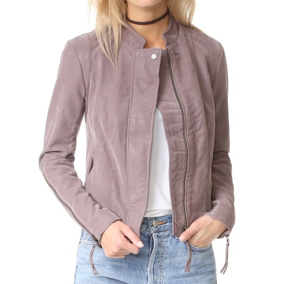 Free People Jackets & Blazers - Free People dusk purple faux leather jacket